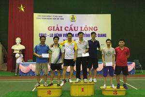 Giải cầu lông CBVC-NLĐ Bệnh viện đa khoa tỉnh Bắc Giang năm 2018