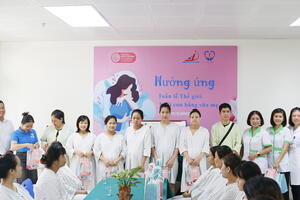 Bệnh viện Đa khoa tỉnh Bắc Giang hưởng ứng Tuần lễ “ Thế giới nuôi con bằng sữa mẹ”