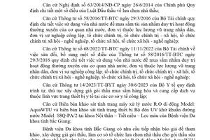 Thư mời báo giá số 379 ngày 05/12/2023