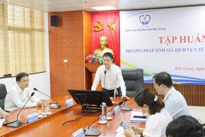Bệnh viên Đa khoa tỉnh Bắc Giang tổ chức tập huấn " Phương pháp tính giá dịch vụ Y tế dựa trên chi phí"