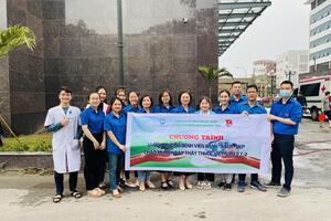 Đoàn thanh niên Bệnh viện Đa khoa tỉnh Bắc Giang ra quân tổng vệ sinh môi trường bệnh viện