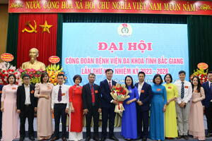 Công đoàn Bệnh viện Đa khoa tỉnh Bắc Giang long trọng tổ chức Đại hội Công đoàn lần thứ XIX, nhiệm kỳ 2023-2028