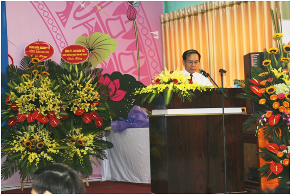 Phát biểu chỉ đạo của lãnh đạo Công đoàn ngành Y tế - Ông Hoàng Văn Phong
